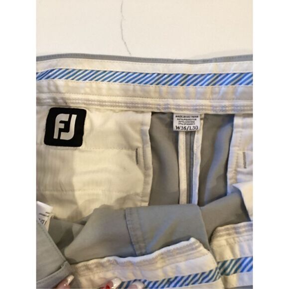 FootJoy FJ Mens Performance Gray Pants Sz 35x30 Golf Athletic - Picture 6 of 9